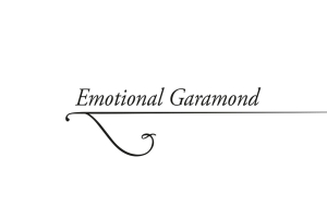 Emotional Garamond Silvio Cocco concept