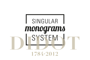 Singular Monograms System Didot